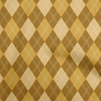 Jednobojna pamučna tkanina u žutoj boji materijal za kariranu haljinu tkanina s otiskom širine dvorišta