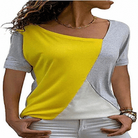 Ženska majica s tunikom u veličini Plus, ležerna, kratkih rukava, usklađena u boji, ležerna bluza, modne široke