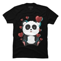 Srčana panda Valentinovo tinejdžer muški kraljevski plavi - dizajn od ljudi 3xl