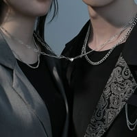Ogrlice za žene koje privlače pažnju koje spajaju titanski čelik par Stribracelet Ljubavni prsten Ogrlice Privjesci