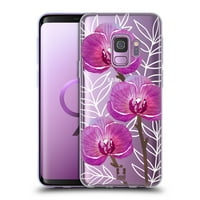 Dizajn za glavu akvarelni cvjetovi Orhideje meki gel futrola kompatibilna sa Samsung Galaxy S9