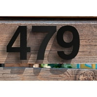 Suyin House Broj božićni delikatni moderni adresni broj crnih cinkova legura za vrata za vrtni mailbo dekor