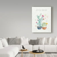 Zaštitni znak likovna umjetnost 'Sweet succulents iv' platno umjetnost Pela Studio