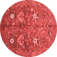 Tvrtka alt strojno pere okrugle orijentalne crvene tradicionalne unutarnje Prostirke, okrugle 8 inča