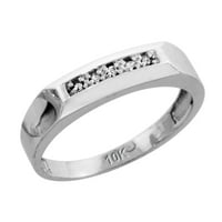 10K dijamantni zaručnički prsten od bijelog zlata ženski dijamantni prsten 0. široka veličina 10