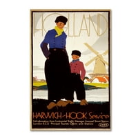 Zaštitni znak likovna umjetnost 'Putni Holland' Canvas Art by Vintage Apple Collection