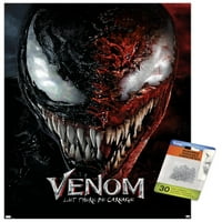 Marvel Venom: Let There be Pokolj - Zidni plakat s razdvojenih licem na jedan list s gumbima, 14.725 22.375