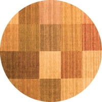 Ahgly Company zatvoreni okrugli karirani narančasti moderni prostirke, 6 'krug