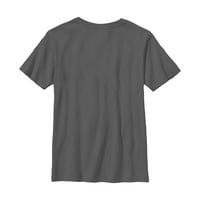 Grafička majica za dječake u ugljen sivoj boji-dizajn iz