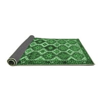 Ahgly Company Unutarnji pravokutnik Perzijski smaragdno zeleni prostirke tradicionalne površine, 7 '10'