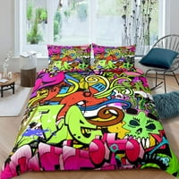 -Dake Butterfly Comforter Cover Set akvarelni cvjetni dekor posteljina set fantasy stil pokrivača za djevojčice
