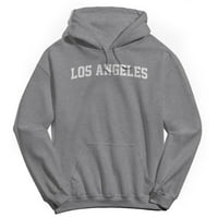 Los Angeles-Muški pamučni pulover s kapuljačom s kapuljačom s grafičkim uzorkom