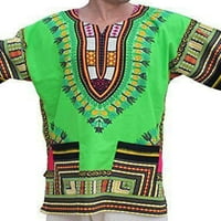 Muške majice, ljetni vrhovi, Dashiki majica s afričkim printom, muška majica, hipi Bluza, Tamnožuta majica