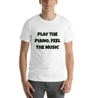 Svirati klavir, osjetite glazbenu zabavnu majicu s kratkim rukavima u nedefiniranim poklonima