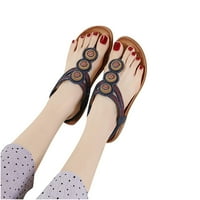 Ženske sandale za žene-poklon za plažu za žene udobne Ležerne gladijatorske ravne sandale s otvorenim nožnim prstima