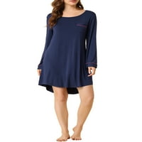Jedinstveni prijedlozi Ženska haljina za slobodno vrijeme pidžama s okruglim vratom mekana odjeća za spavanje
