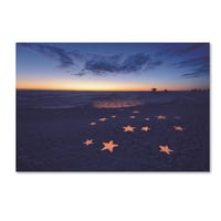 Zaštitni znak likovne umjetnosti zvijezde na plaži, ulje na platnu Philippe St. Laudi