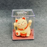 Dobrodošli, figurica sretne mačke koja se rukuje, plastična figurica mačke sreće u kineskom stilu s laganom energijom