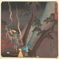 Ispis plakata Hakone iz Utagave Hiroshige (Tokio)