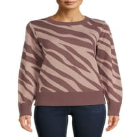 Vremenski i TRU ženski džemper uzorka zebre