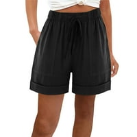 Fuieoe vrijeme i trupce TRU Shorts Womens Plus Clearance ljetne kratke hlače Elastično kratke hlače kratke hlače