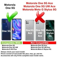 Vibecover Slim kućište kompatibilan za Motorola One 5g One 5G UW, Motorola G 5G Plus, Total Guard Fleo TPU poklopac,