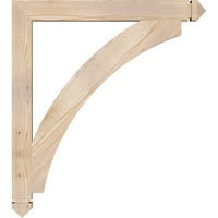 Ekena Millwork 1 2 W 34 D 38 H Thorton Arts & Crafts Smooth Bracket, Douglas jel