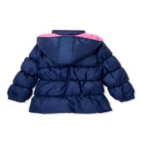 Pink Platinum Baby Toddler Girl Solid Winter Jacket kaput