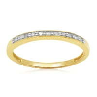 Jubilarni prsten od žutog zlata s dijamantom od 10 karata
