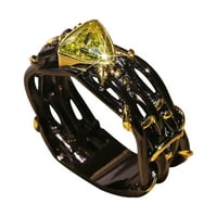 Personalizacija dvobojni nakit umetnut prsten nakit poklon