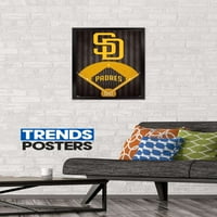 San Diego Padres - plakat s logotipom na zidu, 14.725 22.375