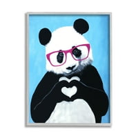 Simbol srca pande ružičaste naočale Slatka Plava Pozadina 20, dizajn