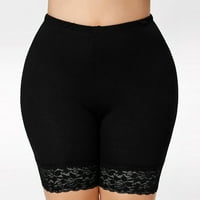 Ženske hlače na rasprodaji Plus size ženske čipkaste kratke hlače srednjeg struka rastezljive trenirke