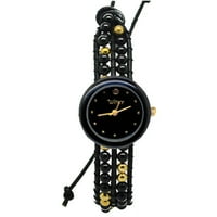 Winky dizajnira klasični omotni sat, crni ruski