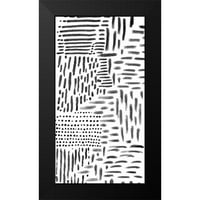 Hutton Black Modern Framed muzejski umjetnički tisak pod nazivom - Crno -bijelo oznaka 1