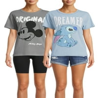 Stitch & Mickey Juniors kontrast uboda isprane majice