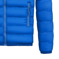 Muška jesen / zima topla donja jakna s patentnim zatvaračem, lagani kaput koji se može pakirati, Plava, e-mail