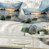 Dizajn prelijepi Porthcothan Bay - jastuk za bacanje morske obale - 12x20