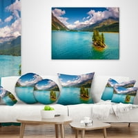 Dizajnersko jezero Silsersee u švicarskim Alpama - jastuk s pejzažnim printom-18.18