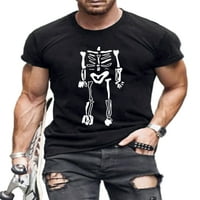 Beiwei muški teretana mišića osnovna majica s kratkim rukavima modne majice muške ekipe vrat plaža ljetni vrhovi