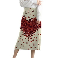 Lavanda suknja ženska elastična struka s podijeljenim rebrama bedra pletena dugačka maxi bodycon olovka suknja