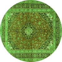 Tradicionalne prostirke za unutarnje prostore s pravokutnim medaljonom u zelenoj boji, 5' 8'