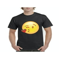 Muška majica Kratki rukav - Emoji namignuto lice