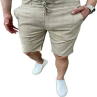Muške kratke hlače za plažu u donjem dijelu s elastičnim strukom, klasični kroj, ljetne kratke hlače, Muška široka