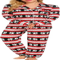 Ekouaer pidžama ženska odjeća za spavanje dugih rukava spuštena gumb Down Loungewear PJS Set noćna odjeća xs-xxl
