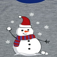 Identične obiteljske božićne pidžame Dječji pidžama Set sa snjegovićem od 2 komada