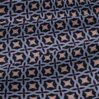 Pletena tkanina od rajona od lavande Plava geometrijska etnička tkanina za šivanje tiskana zanatska tkanina širine