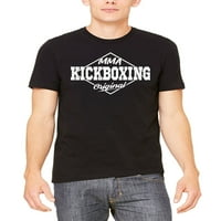 Muška originalna Crna majica za kickboksing velike veličine u crnoj boji