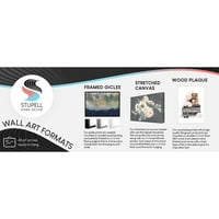 Stupell Industries Jednostavna vintage crno -bijela ruka koja drži ilustraciju uokvirena zidna umjetnost, 20,