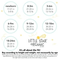 Little Star Organic Baby Girl Peplum Top & Legging, Outfit Set